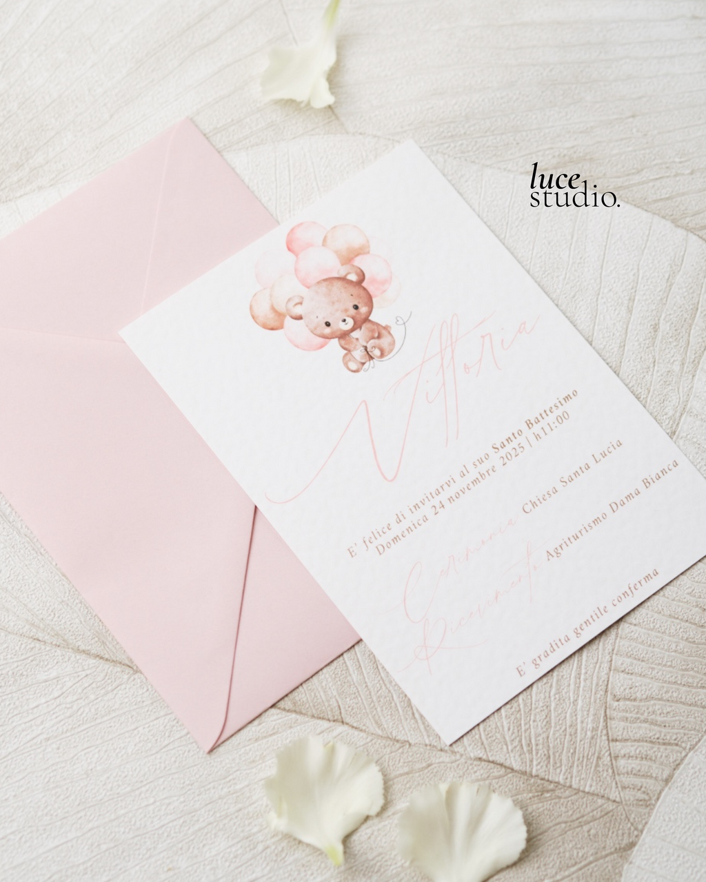 INVITO EVENTO BIMBO | MODELLO TEDDY