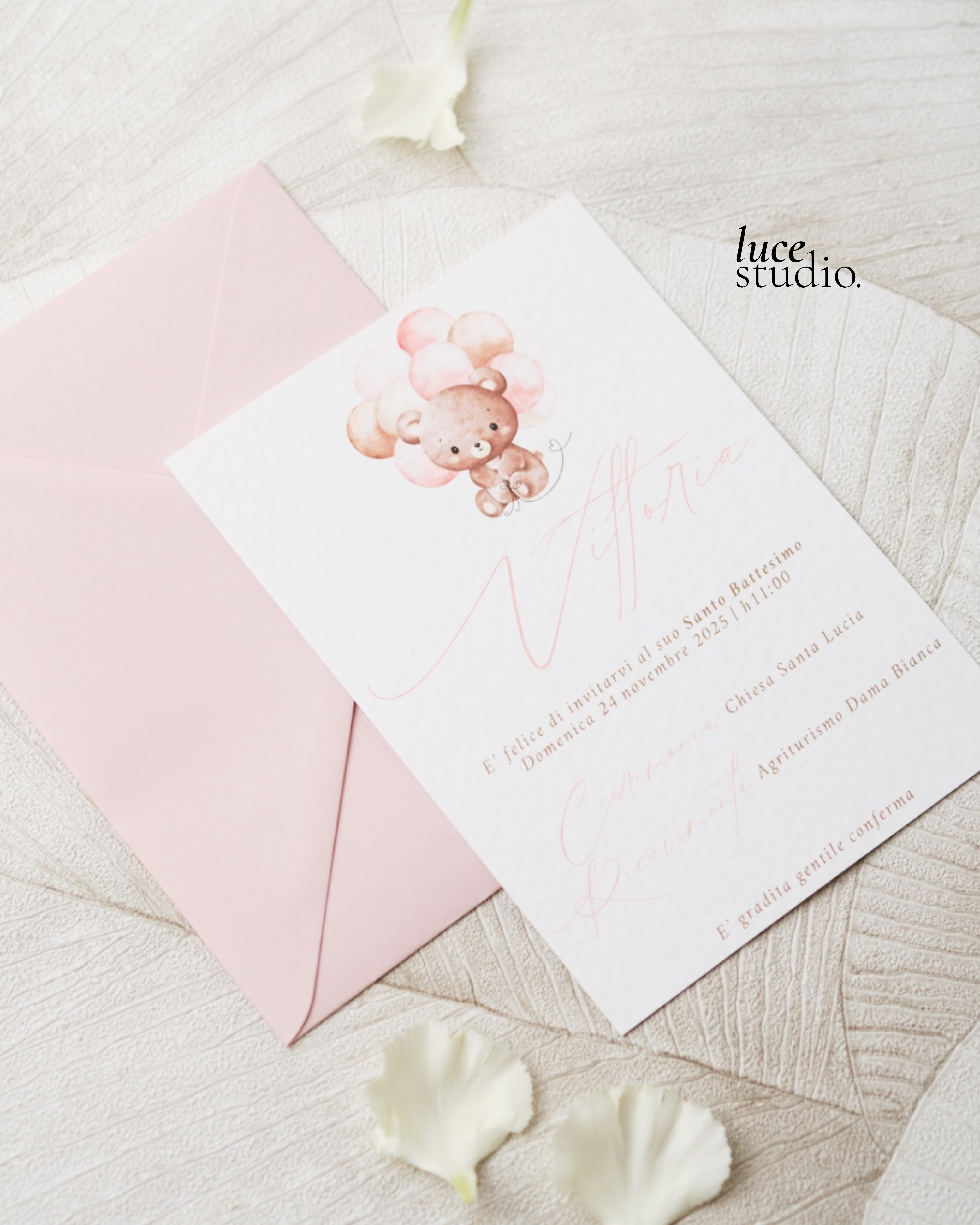 INVITO EVENTO BIMBO | MODELLO TEDDY