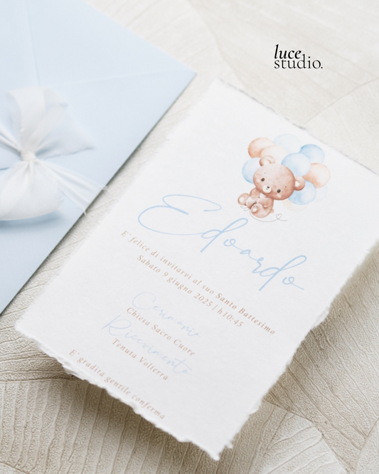 INVITO EVENTO BIMBO | MODELLO TEDDY