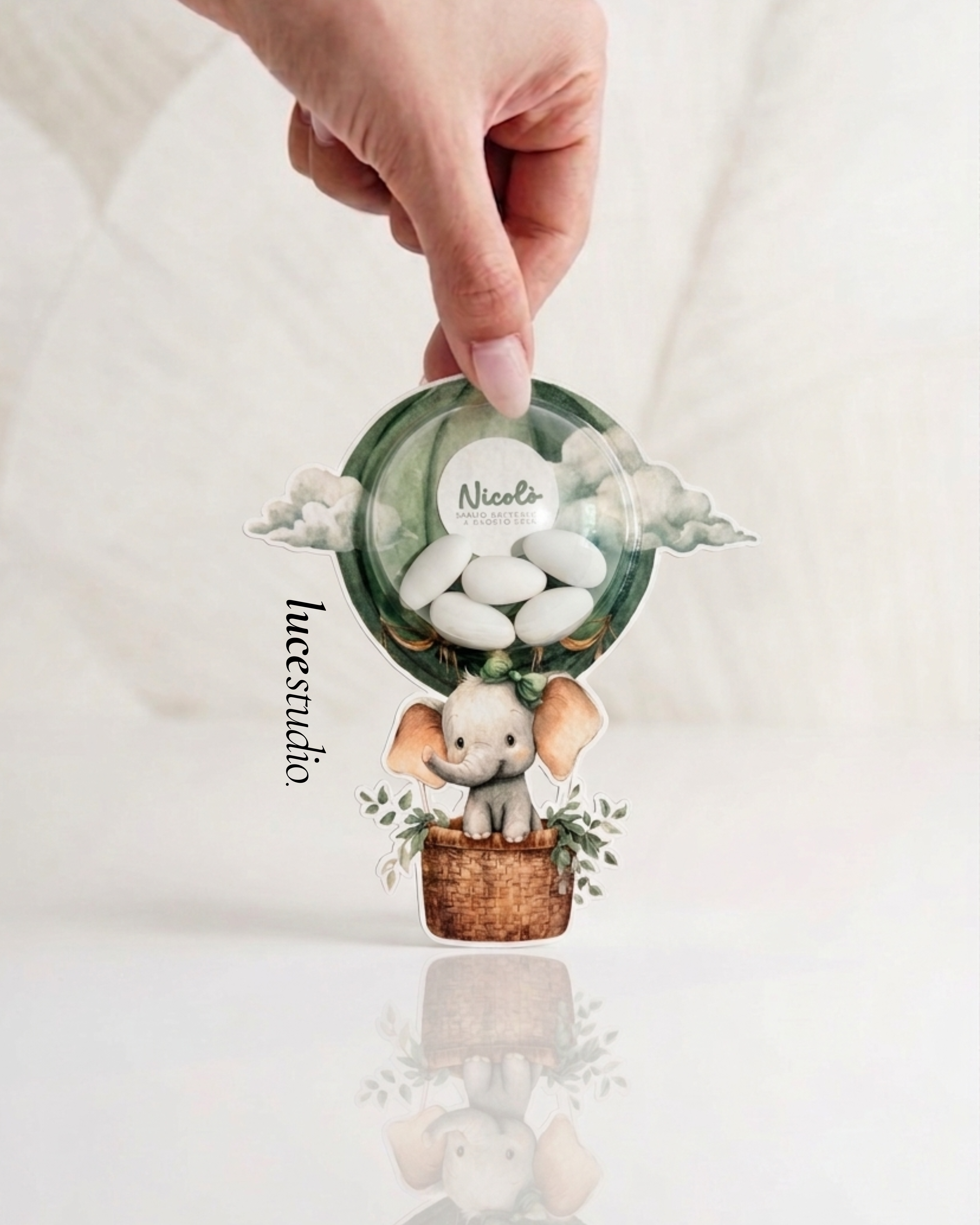 CUPOLA CONFETTI PERSONALIZZATA