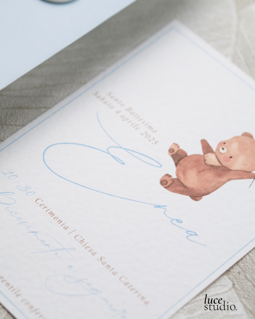 INVITO EVENTO BIMBO | MODELLO TEDDY