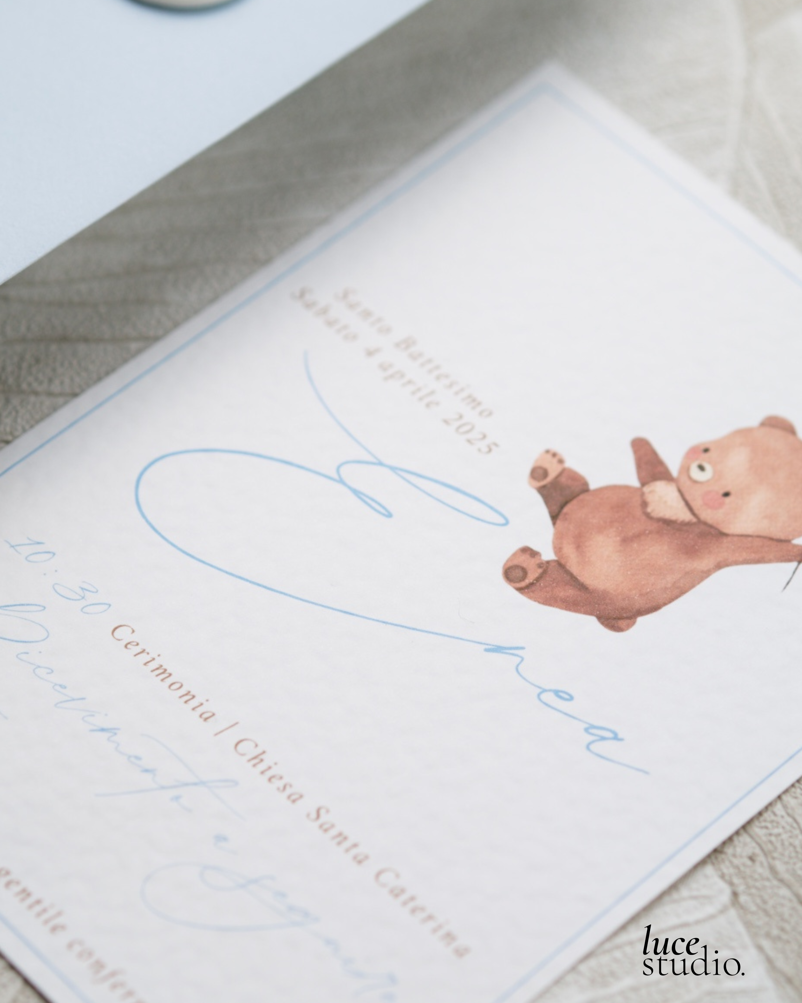 INVITO EVENTO BIMBO | MODELLO TEDDY